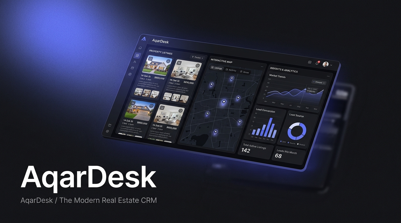 AqarDesk — نظام CRM للعقارات